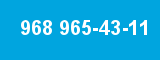 968 965-43-11 968 965-43-11